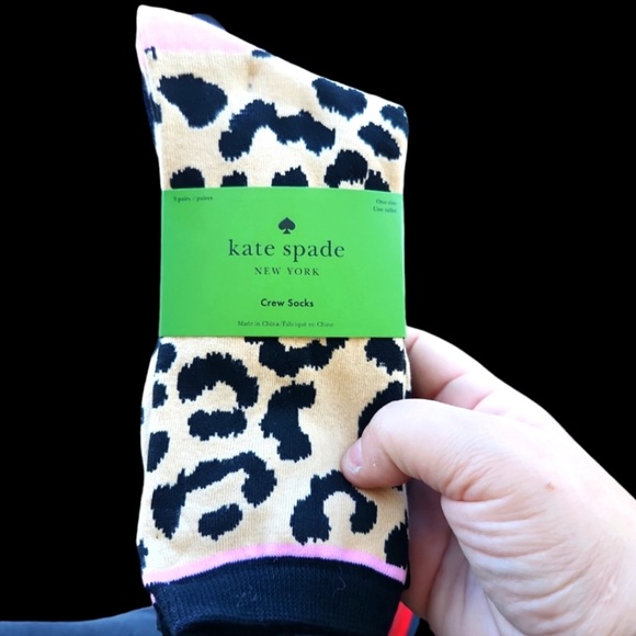 NWT ♠️gorgeous Kate Spade Crew socks♠️ - Picture 4 of 4